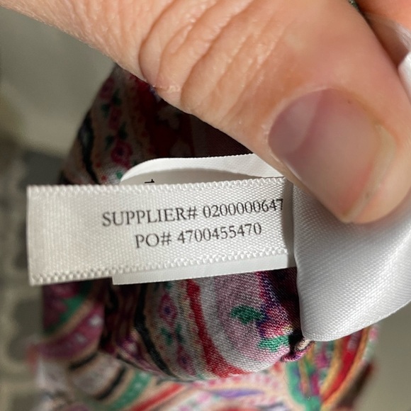 Womens's Chaps Paisley Button-Up Shirt Size Large - Picture 7 of 9